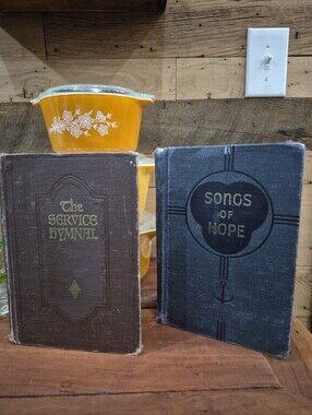Vintage Gospel The Service  Hymnal 1952 & Songs Of Hope 1948 Hymn Lot Religion